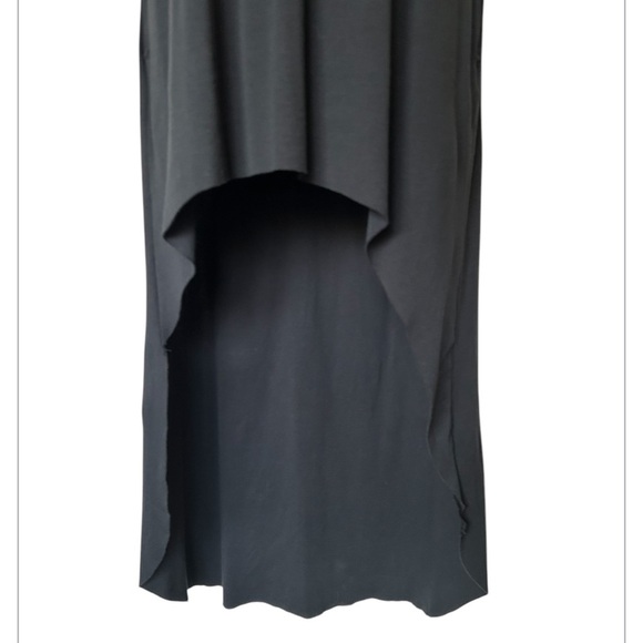 Planet Lauren G sleeveless maxi dress pockets black hi low Size 1 Fits 4-8 - Picture 5 of 11